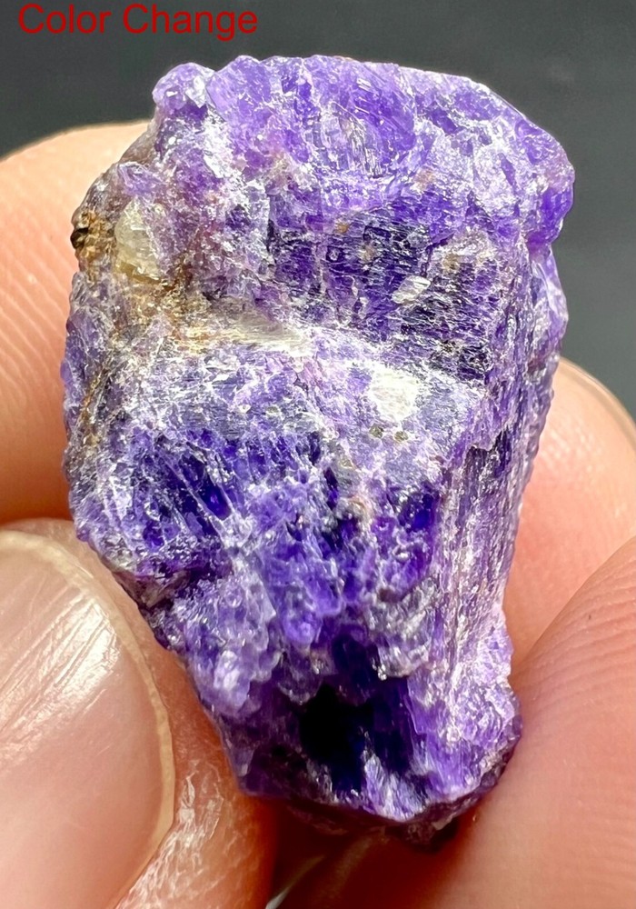 20 Carat Fluorescent Phosphorescent Color Change Hackmanite Crystal From Afghan