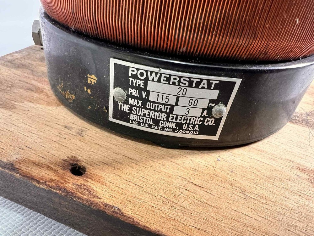 Old Untested Powerstat Variable Transformer Model Type 20