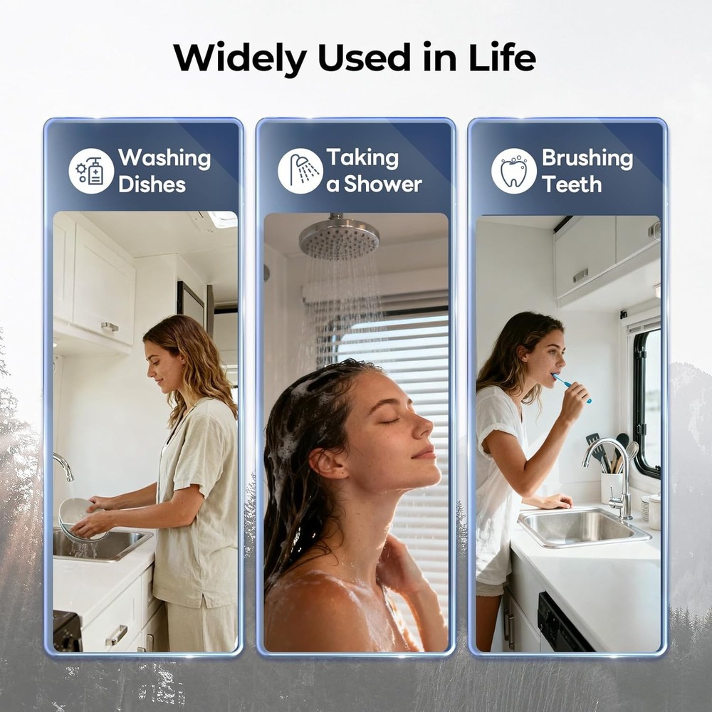 RV Tank Water Heater 10 Gal Gas/Electric/Hybrid 18"x18" Door Powered Anode Rod