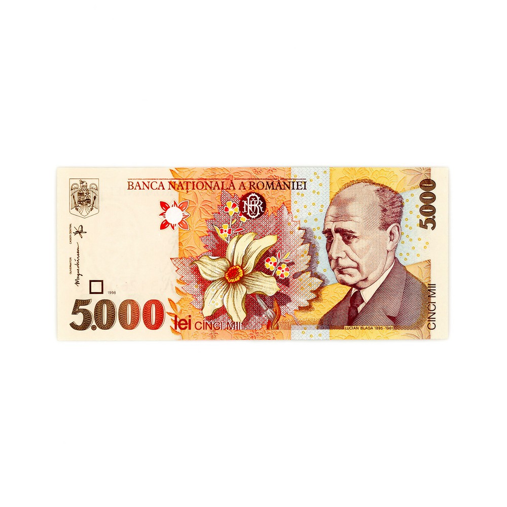 Romania 5000 Lei P-107 1998 Au-Uncirculated