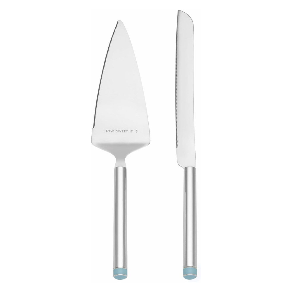 Kate Spade New York Cake Knife and Server 2-Piece Dessert Serving Set, Silver