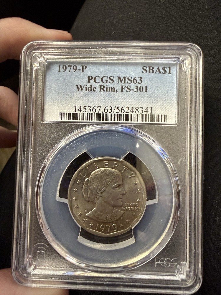 1979-P Susan B Anthony Dollar Wide Rim PCGS MS63