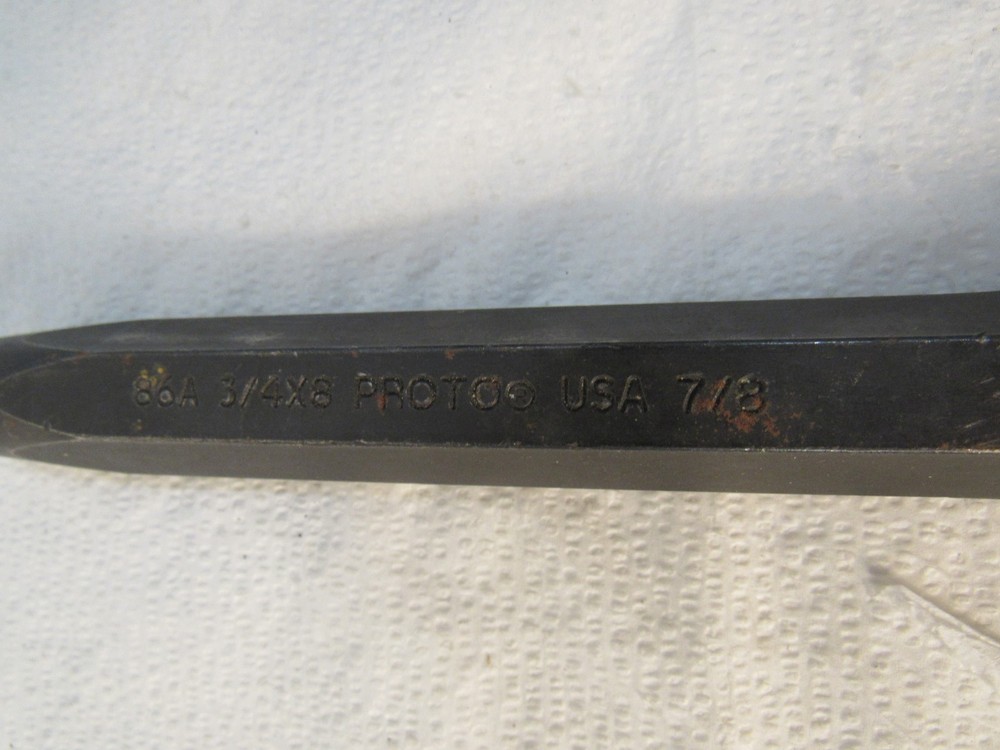 Proto J86A3/4X8S2 , 7/8" x 8" Cold Chisel