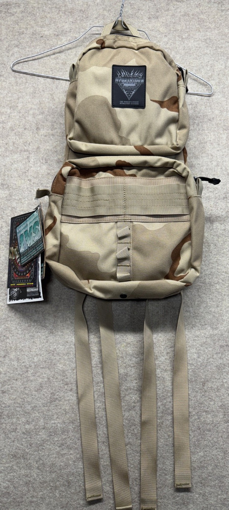 Hydrastorm Tsunami Hydration System 100 oz Desert Camo Backpack Nylon