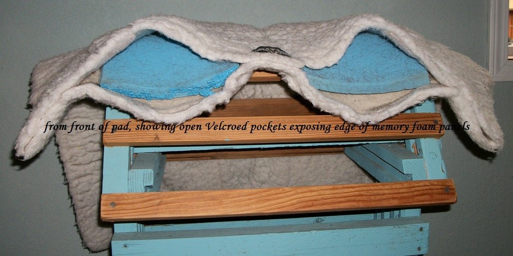 Western Saddle Pad, Toklat Wool Back with Memory Foam Panels