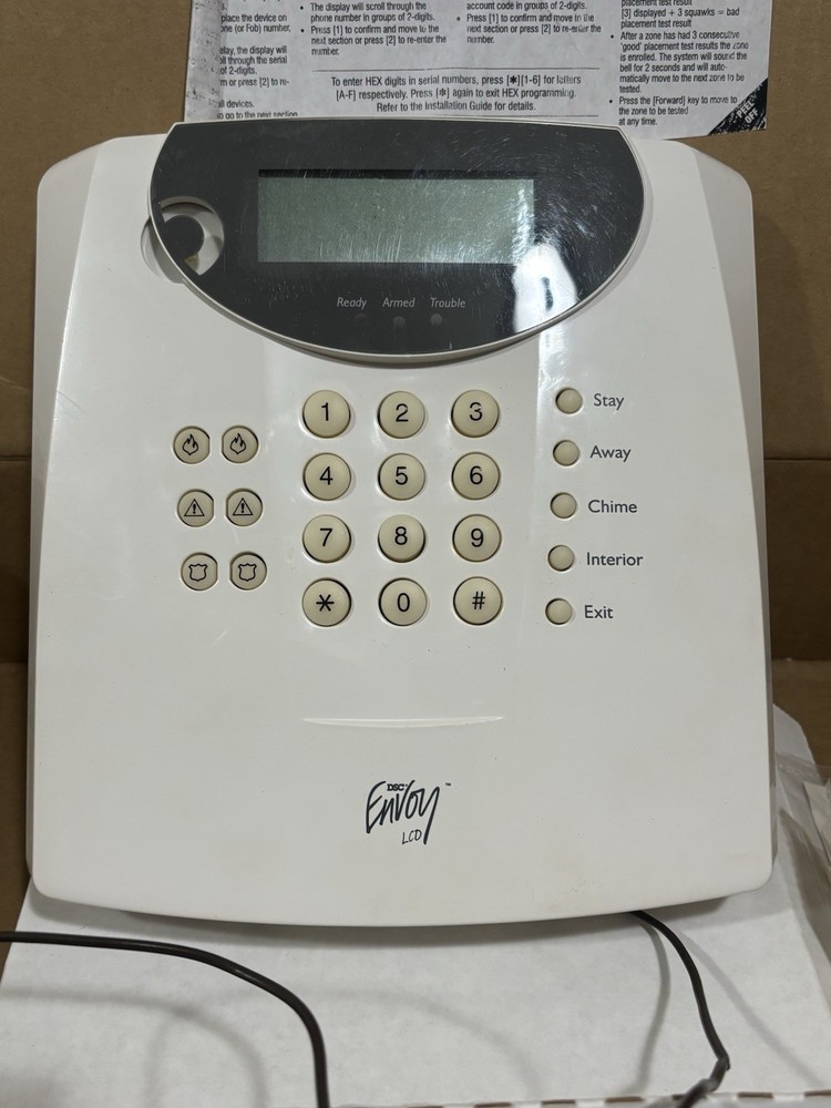 DSC NT9005 V1.0 Security Alarm Panel