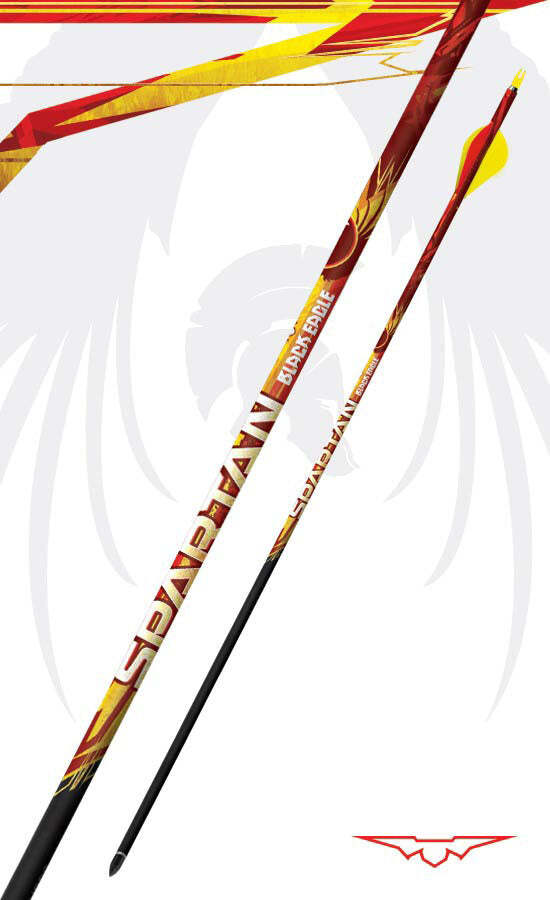 Black Eagle Spartan Fletched Arrows .001" 6 pk