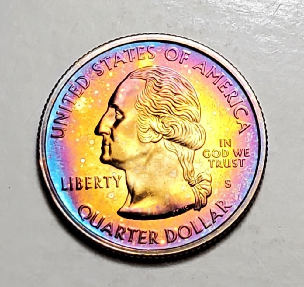 TONED 2000 S MARYLAND STATE QUARTER CLAD PROOF UNC #C5112