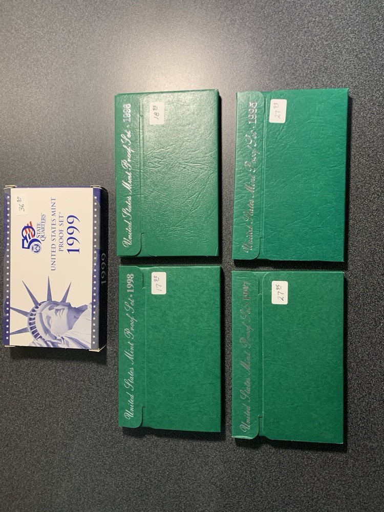 US Proof Sets 1995 Thru 1999