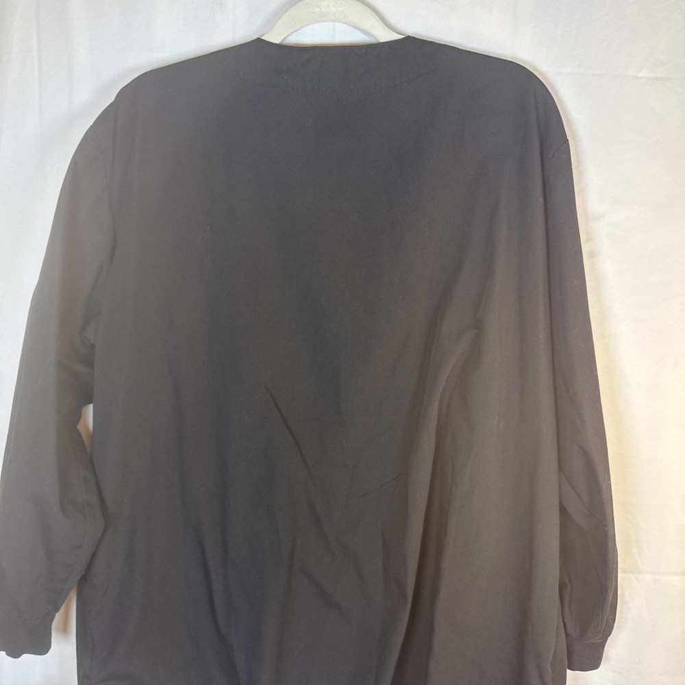 Natural Uniforms Natural Comfort Black Scrub Jacket Size Large Preowned