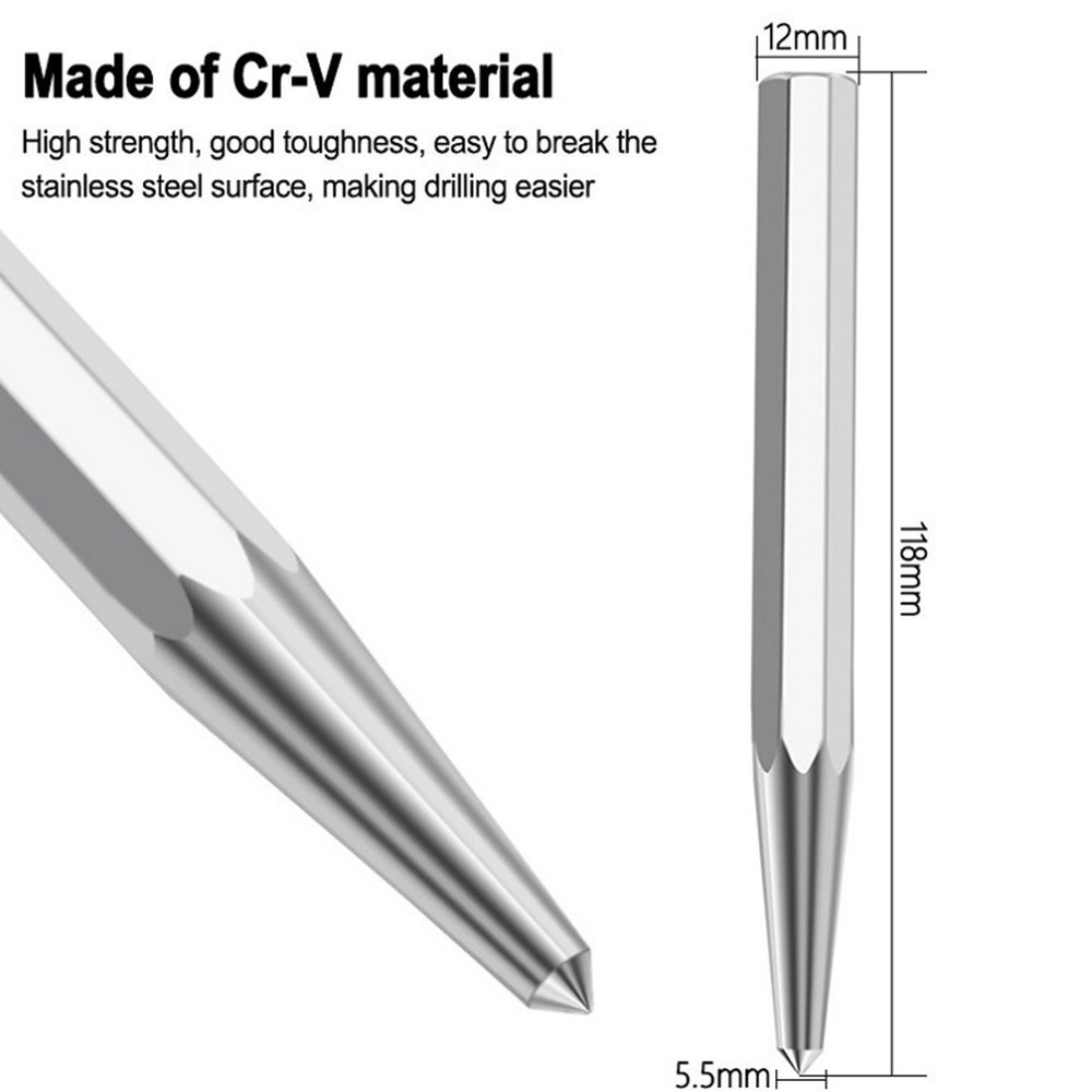 Punching Tip Punch Positioner Bright Chrome Center Centering Positioning
