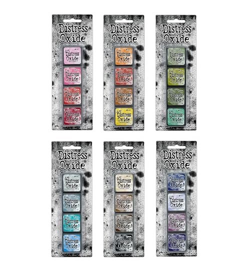 Mini Distress Oxide Pad 12 PK Bundle - Complete Ranger Tim Holtz Mini...