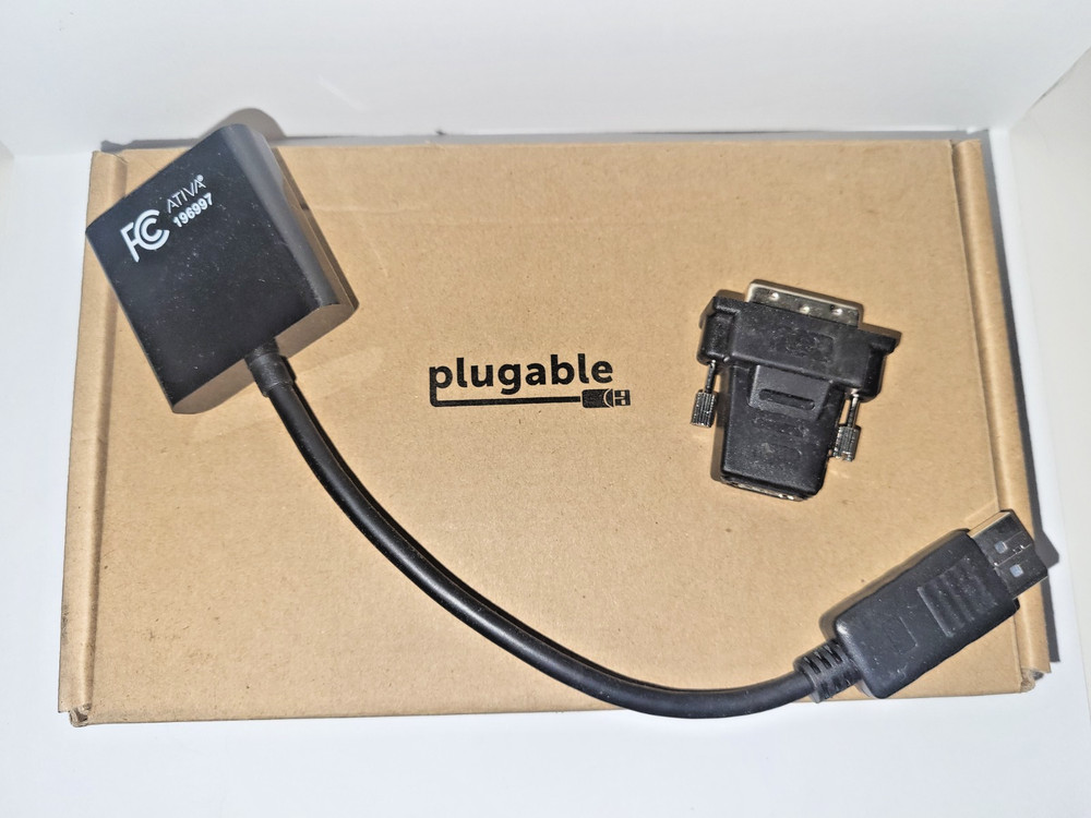 Plugable HDMI to DVI Adapter Cable with DVI Converter – New Open Box