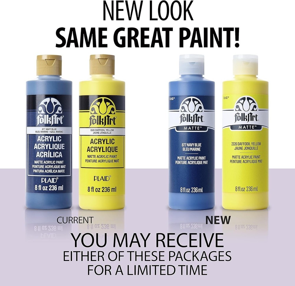 Acrylic Paint, 8oz, Daffodil Yellow