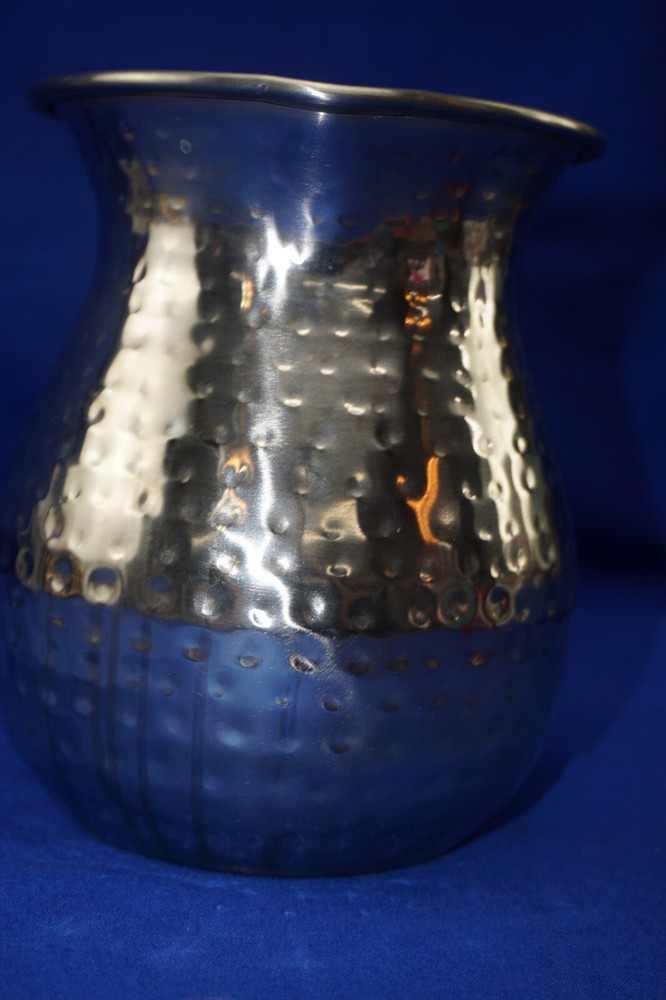 Hammered Silver Metal Pitcher, 6" (S22)