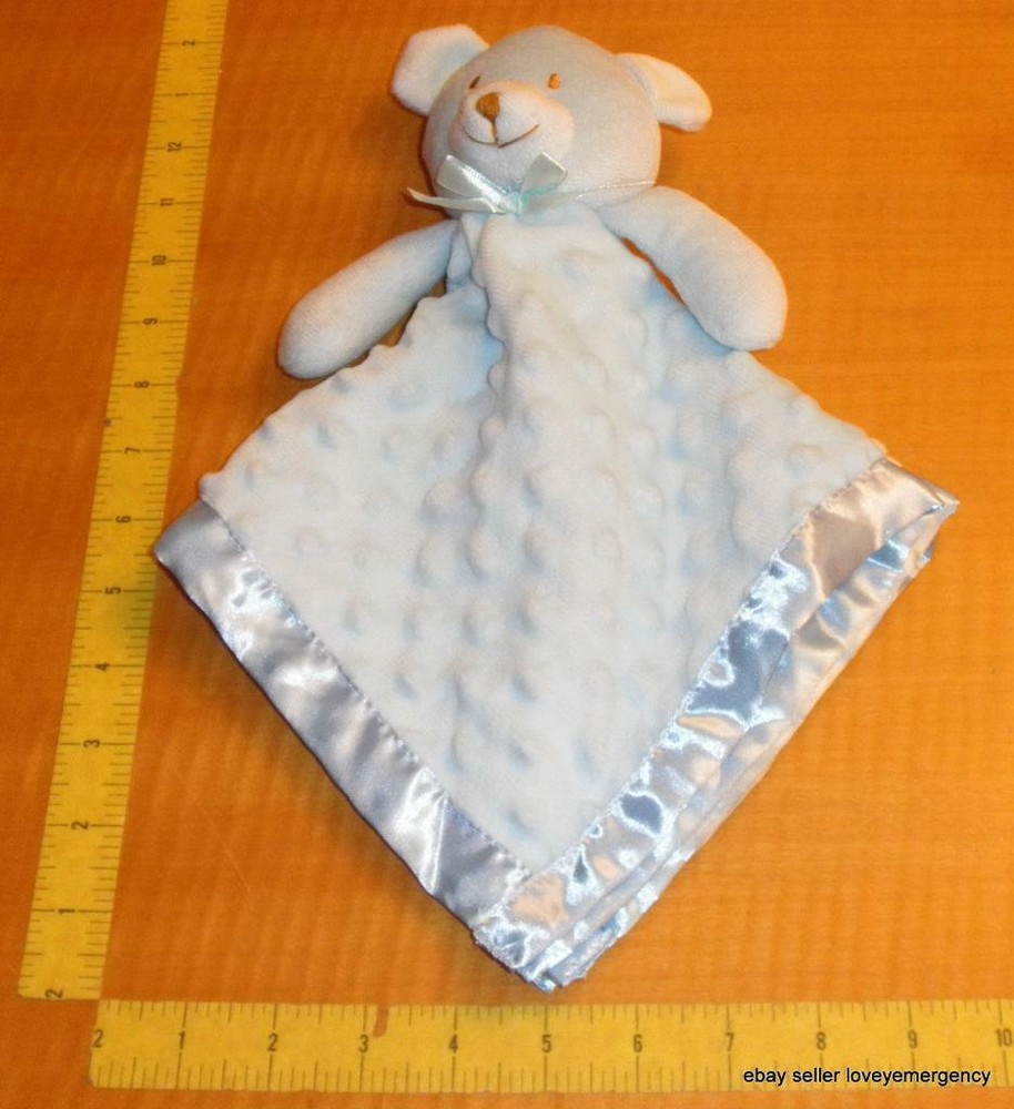 Pro Goleem Blue Bear Minky Dot Security Blanket Lovey