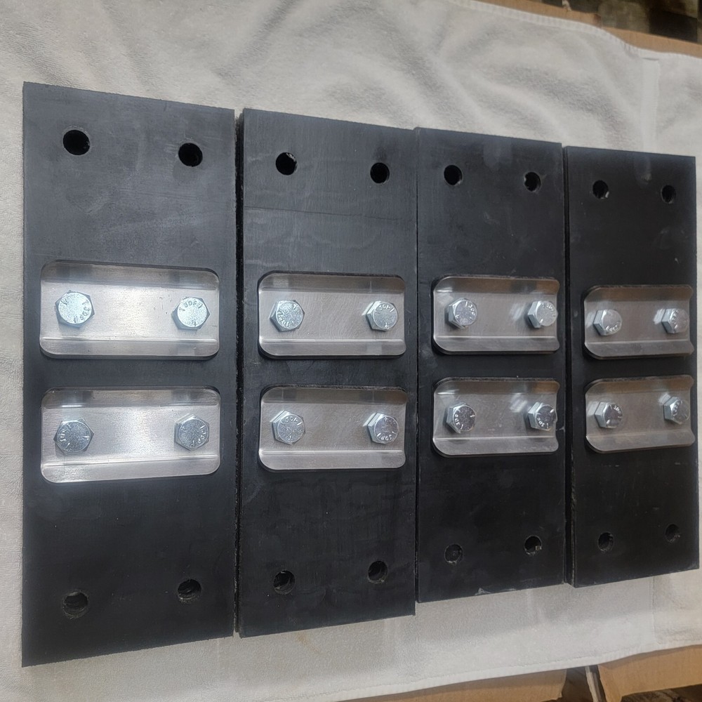 4 HD mounting blocks (wheel loader)  Arctic  Sno-Pusher part #  10206 or 10209,