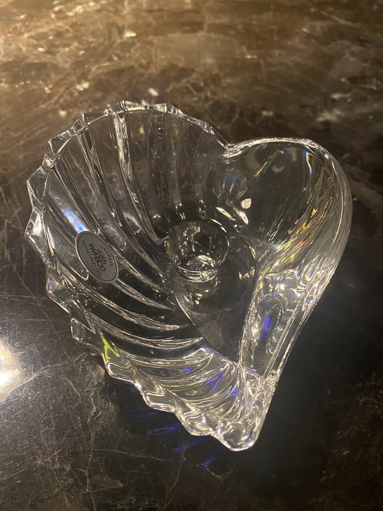 GIRHAM ESPPRIT CRYSTAL CANDLE HOLDER C334 NEW WITH BOX