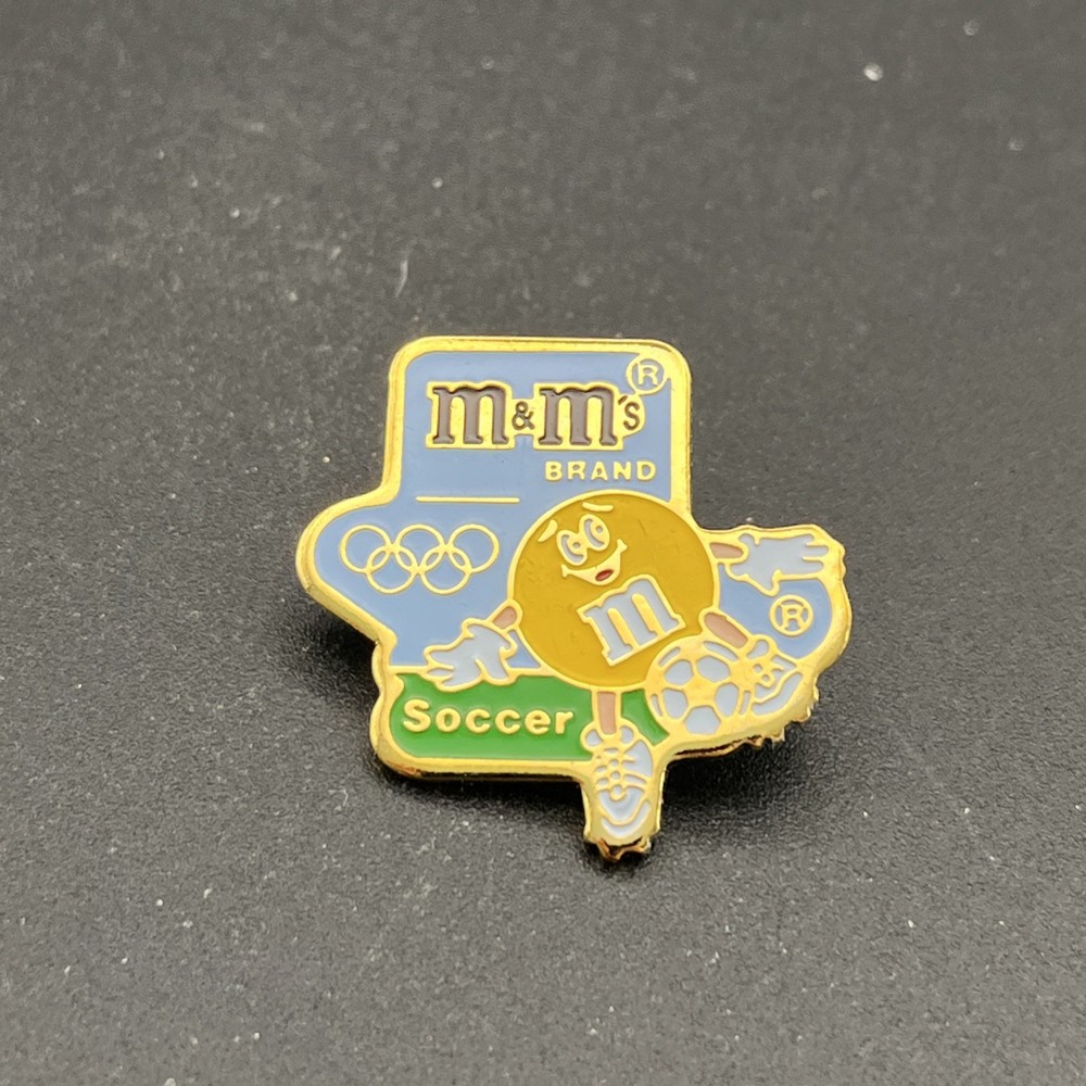 1992 Barcelona Olympics M&M’s Candy Soccer Lapel Hat Pin