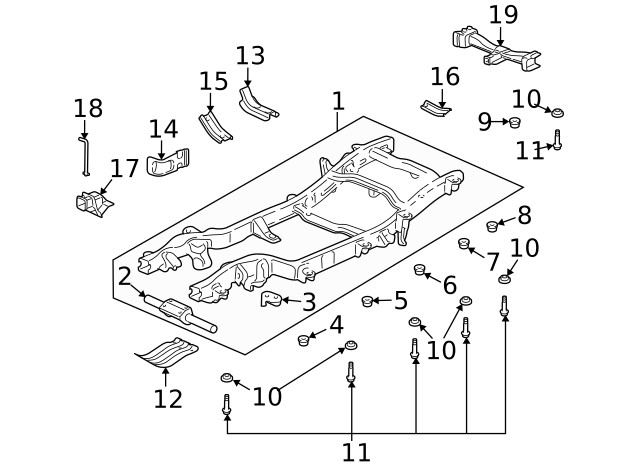 Genuine GM Body Mount Cushion 25806621