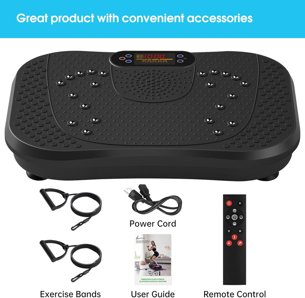 Vibration Plate Exercise Machine for Lymphatic Drainage,Power Vibrate Stand Shak