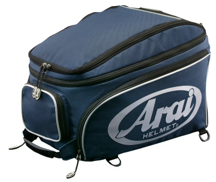 Arai Single Helmet Bag / Backpack with Logos Blue 12-1613