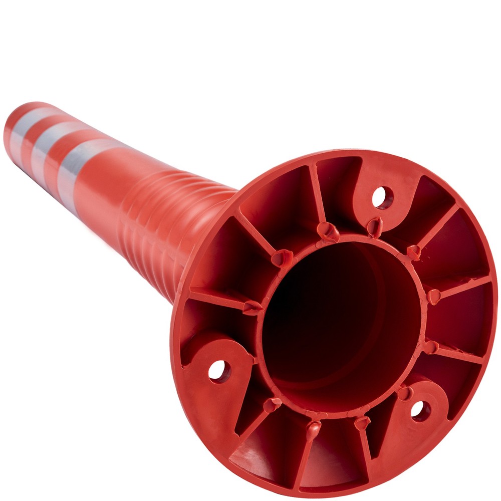 Uimoso Traffic Delineator Posts Flexible Channelizer Cone 30" Spring Post 6PCS