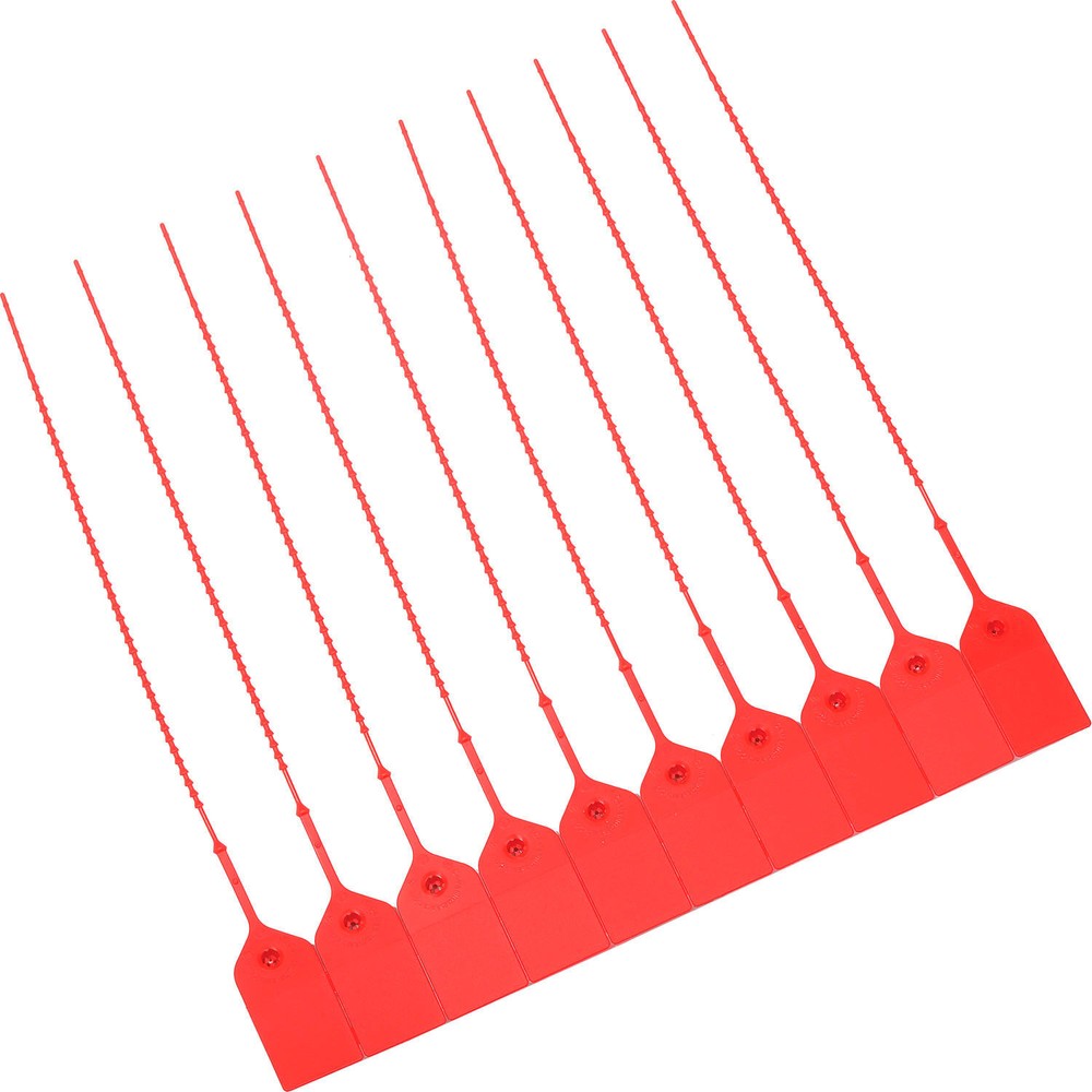 Adjustable Extinguisher Tamper Seal 9"L Red 100/Pack