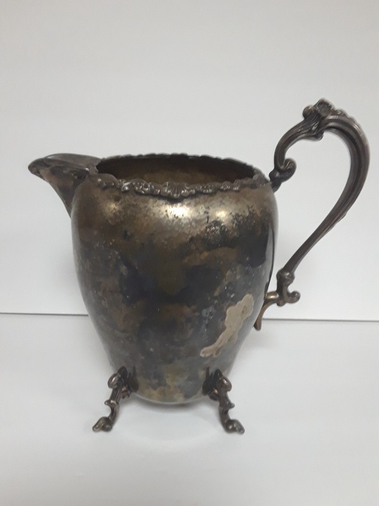 Antique Silver on Copper Creamer Jug