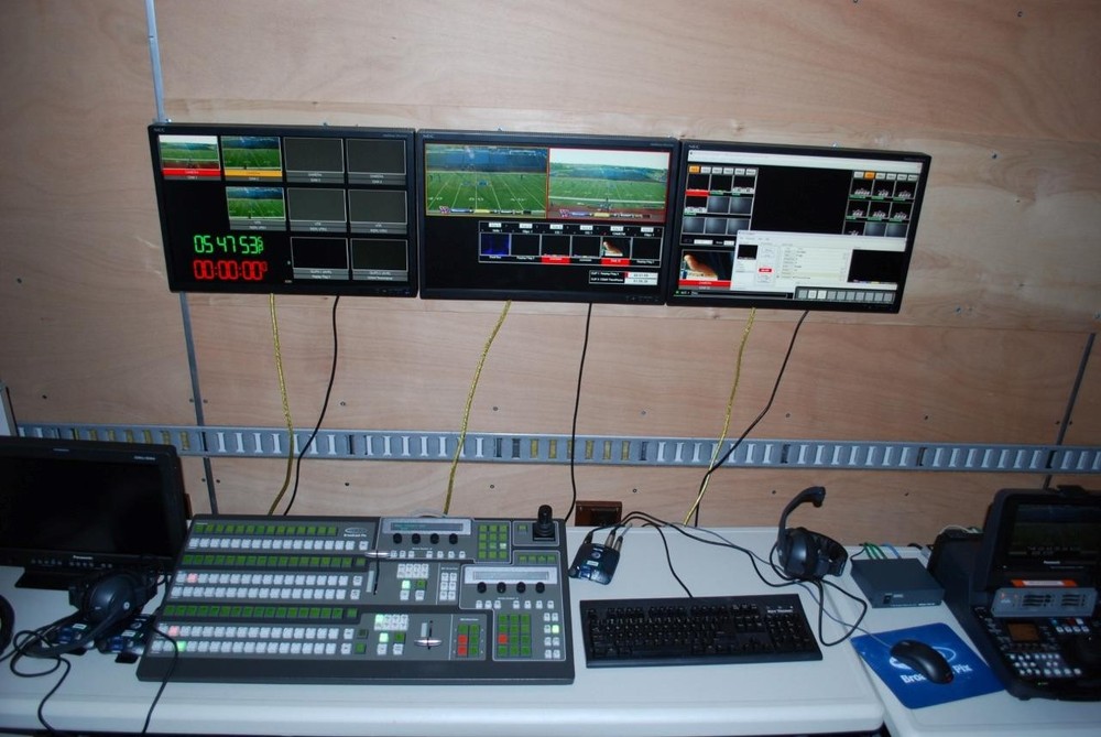 Broadcast Pix Granite 2 M/E Broadcast Switcher 2000 Panel and Playback Server