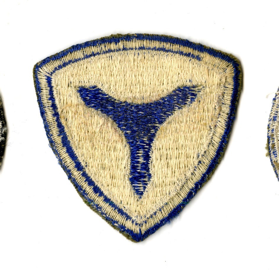 3rd Service Command White Back Patch WWII Vintage Mid Atlantic