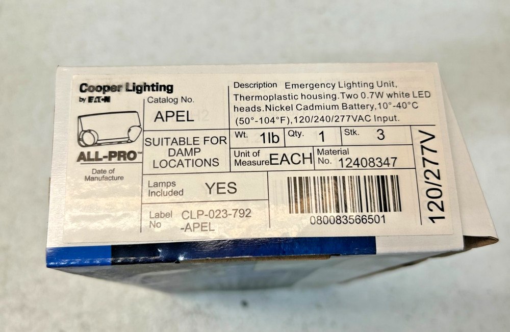 Eaton APELH2 All-Pro LED Emergency Light