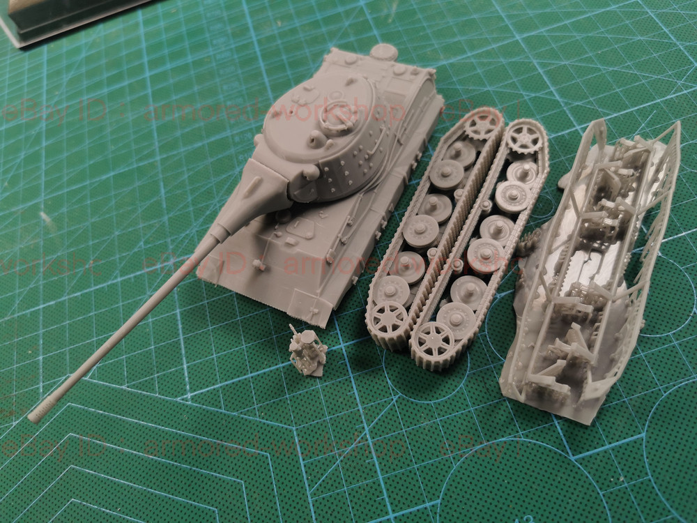 3D Printed 1/72 D Series E-75  WOT version tank Unpainted