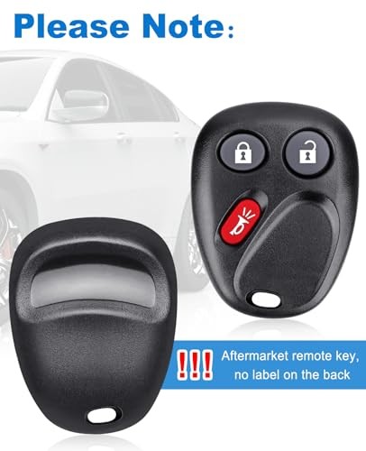 3-Button Key Fob Replacement: Keyless Entry Remote Control for 3 Btn-LHJ011