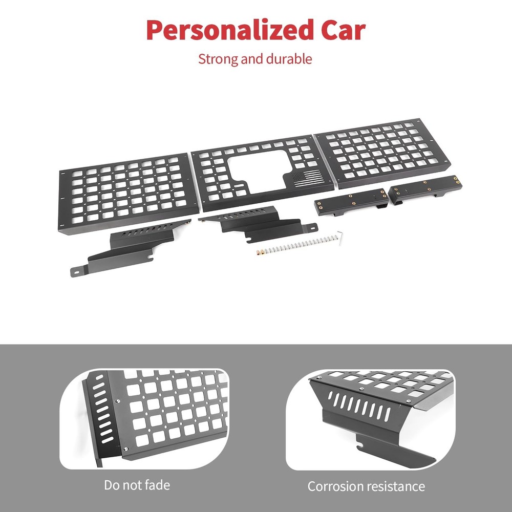 Linskip Tailgate Bed Molle Expansion Panel Compatible with 2014-2018 Chevy Si...