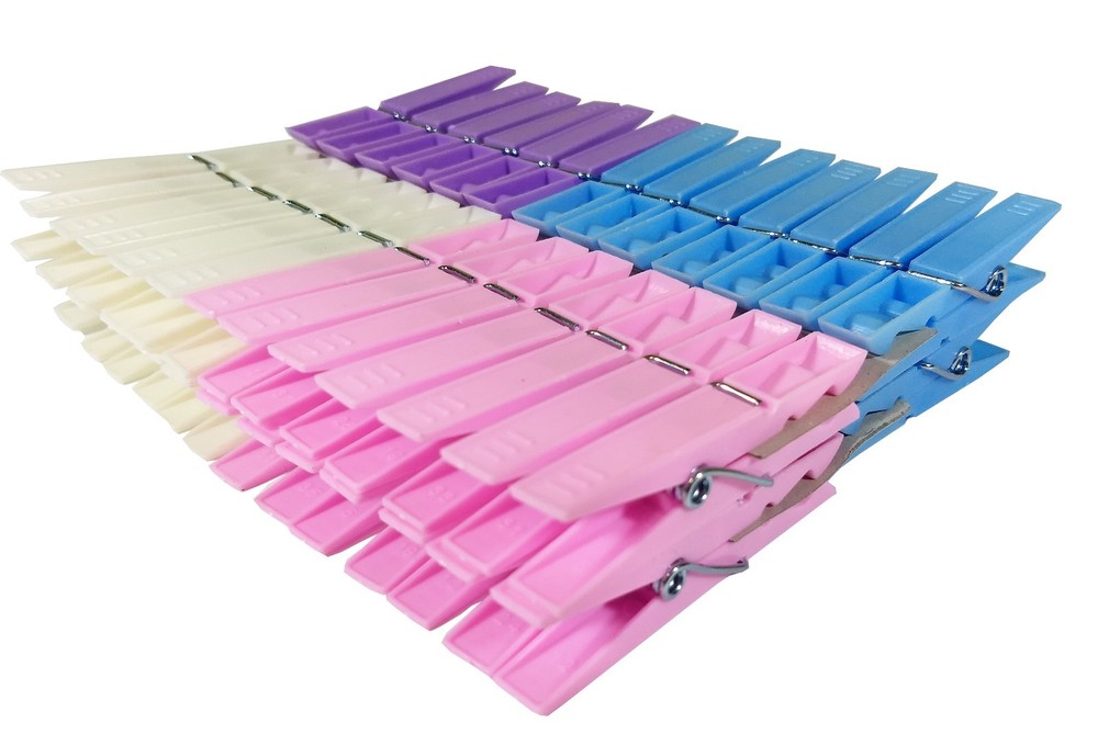 200 x Coloured Plastic Clothes Pegs - 7cm Normal Size Laundry Clothesline