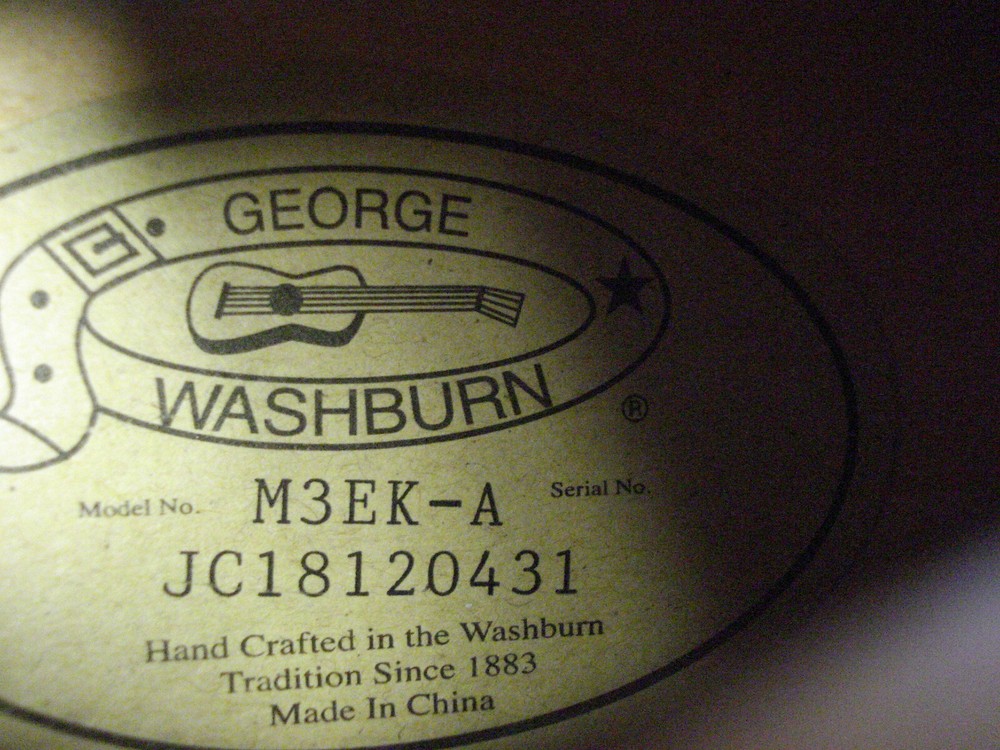 Washburn M3EK-A electric mandolin new!