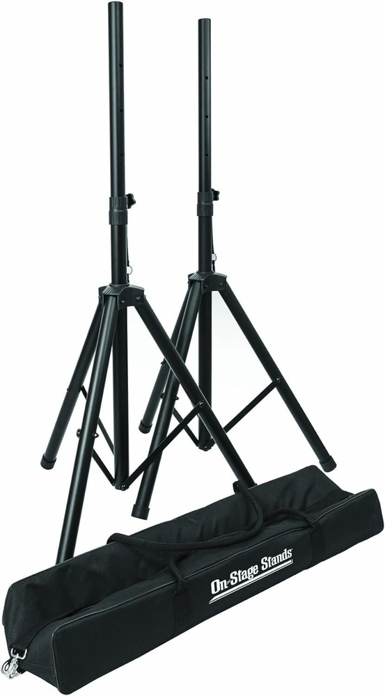 On-Stage SSP7750 Compact Speaker Stand Pack (Pair, Folding, Portable, Tripod...