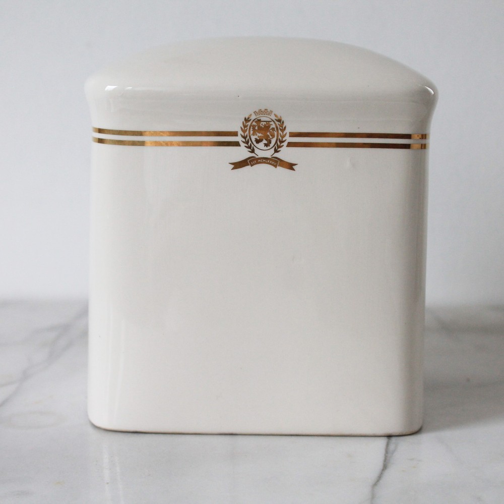 Vintage Tommy Hilfiger Ceramic Tissue Box Cover