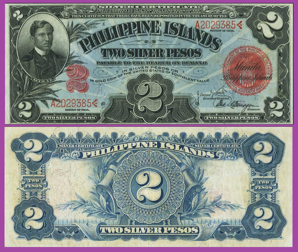 Philippines Filipina 2 pesos 1906 / Copy