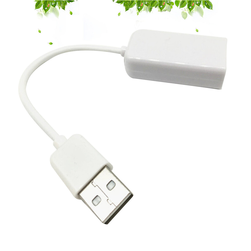 1 Pc Headphone and Microphone Jacks USB External Stereo Sound Adapter