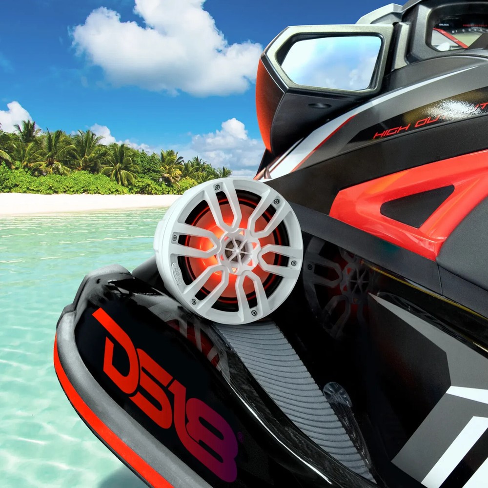 DS18 Jet Ski Package - 6.5" Speakers, Amplifier, Amp Kit & Bluetooth Controllers