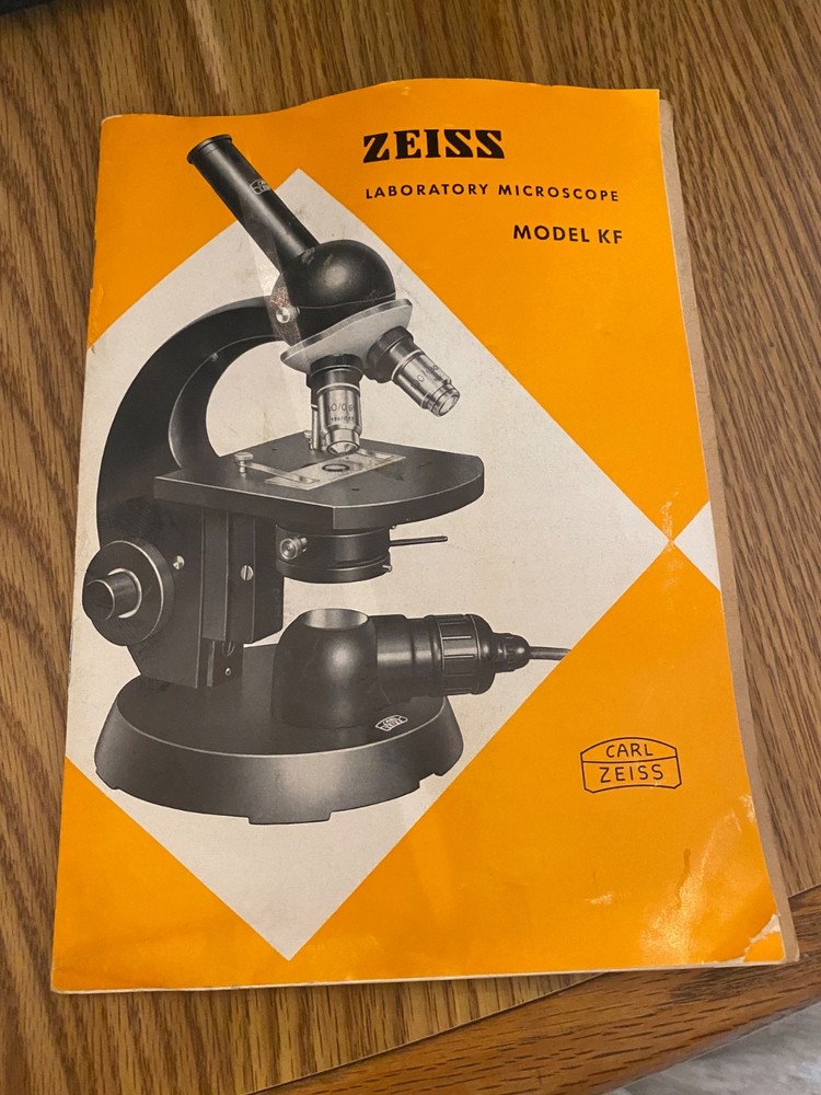 Carl Zeiss Lab Binocular Microscope Model XF with Illuminator, in Orginal Box