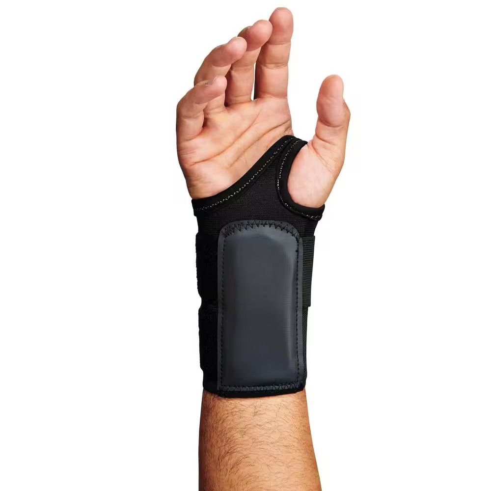 Proflex 4010 Medium Right Black Double Strap Wrist Support