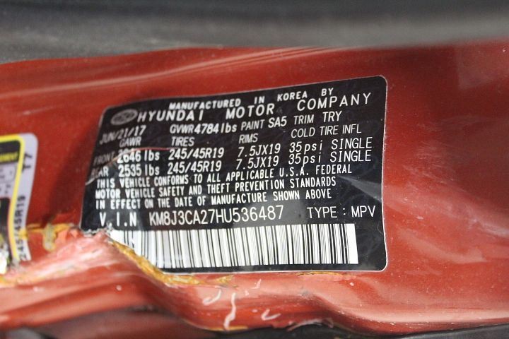 2017 Hyundai Tucson Windshield Mounted Camera/Projector 2360331