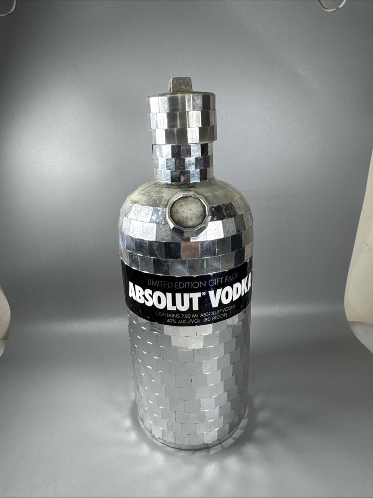 Absolut Vodka Limited Edition Mirror Bottle Gift Pack – Empty Display Case
