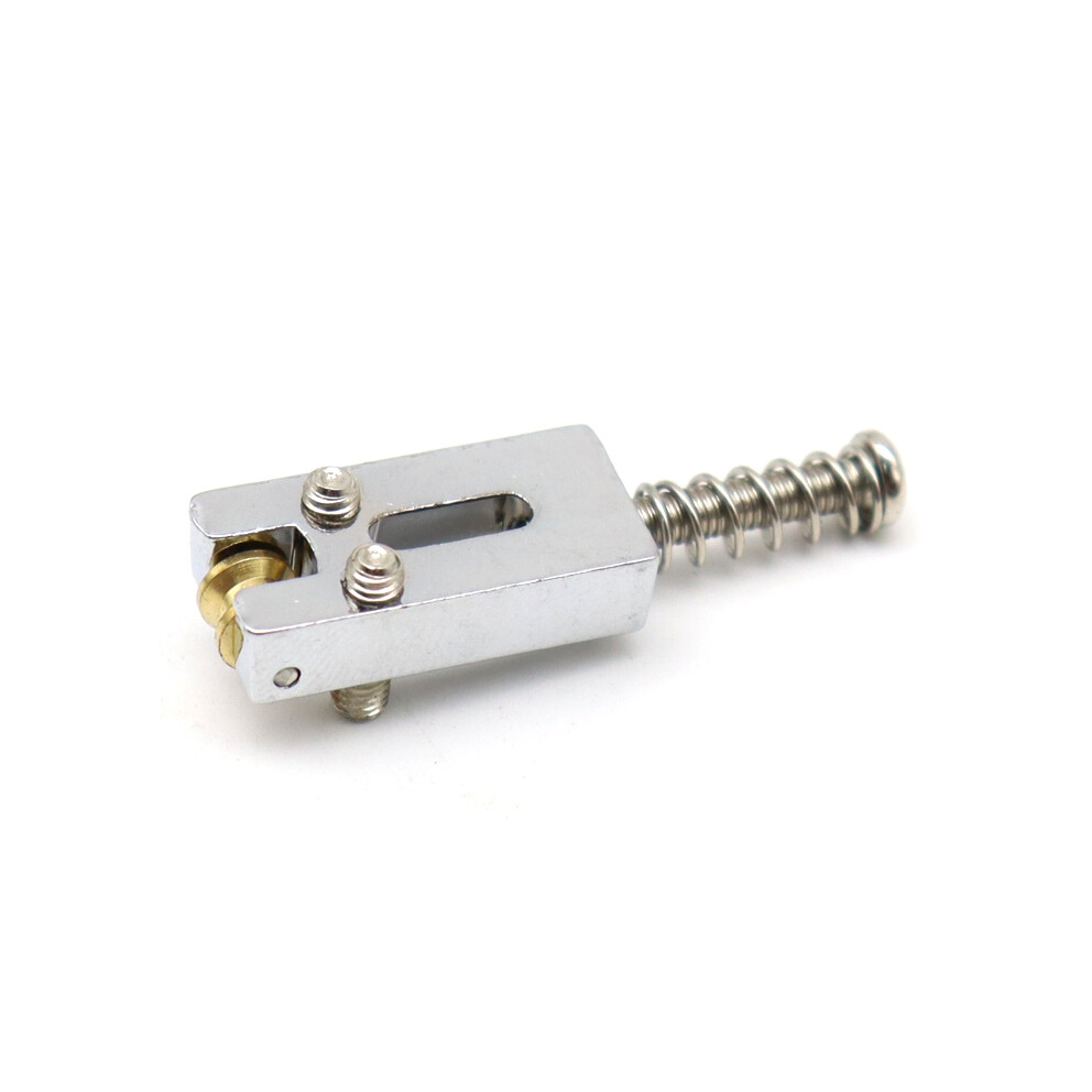 6xGuitar Tremolo/Fixed Hardtail Roller Bridge Saddle w/Decorative Surface Silver