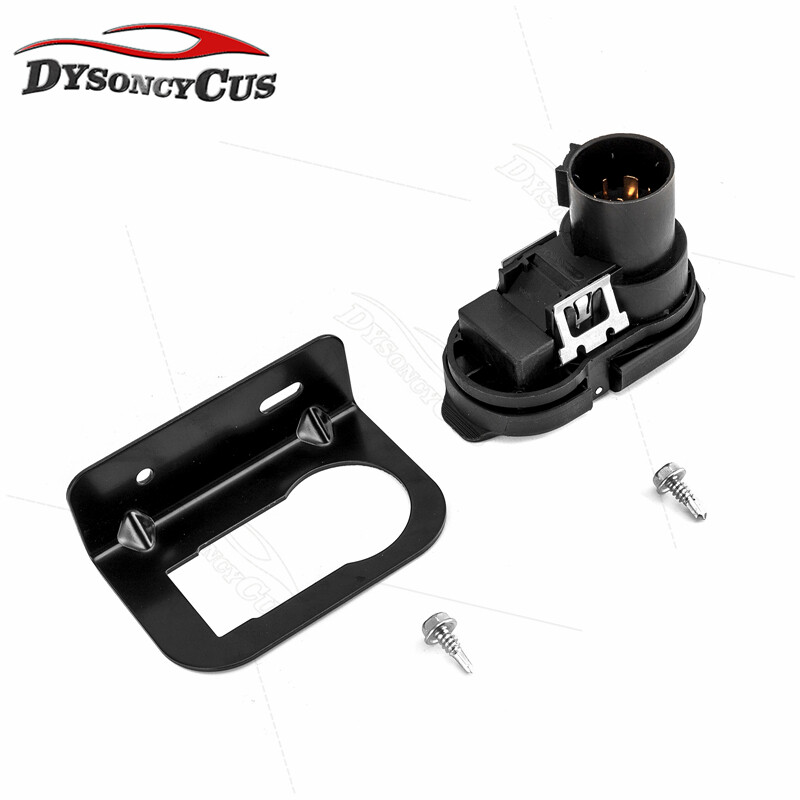Trailer Towing 7 Way and 4 Way Trailer Connector Socket with Bracket
