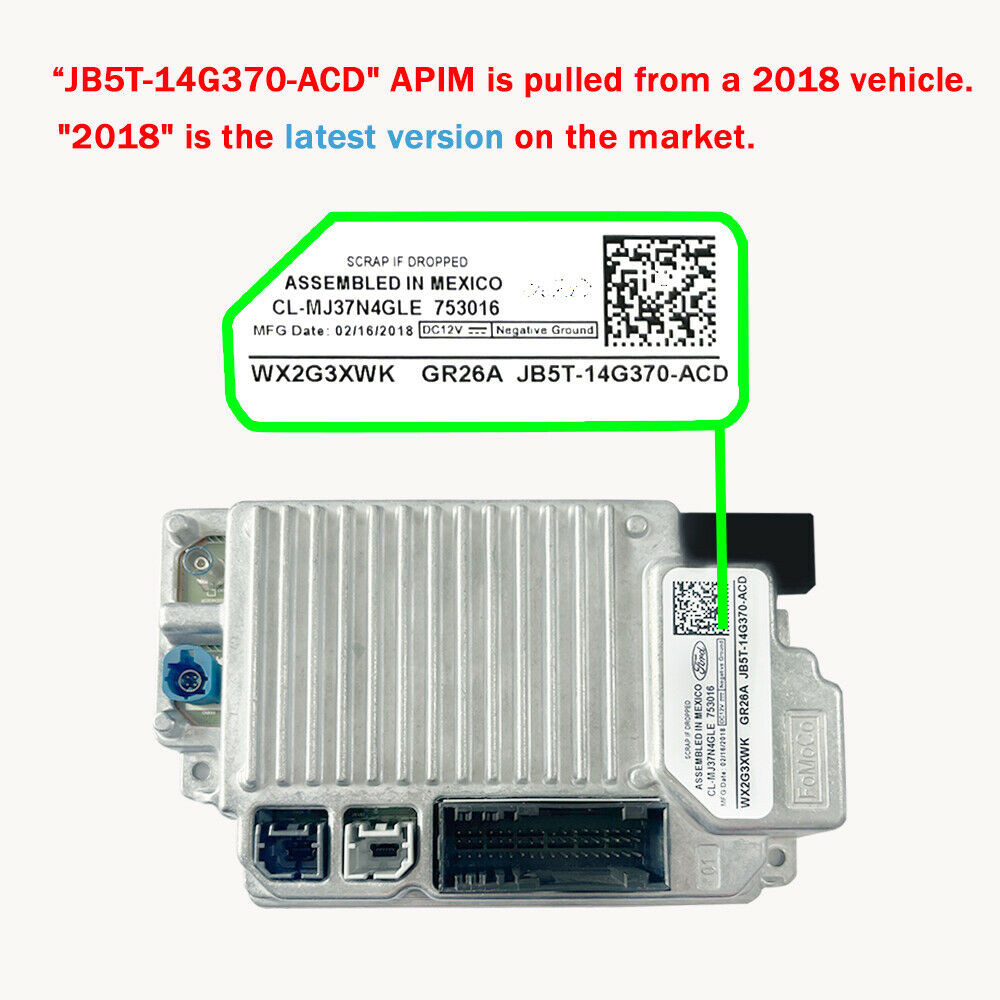 Factory SYNC 2 to SYNC 3 Upgrade Kit 3.4 Fit for Ford Sync3 APIM Module Carplay