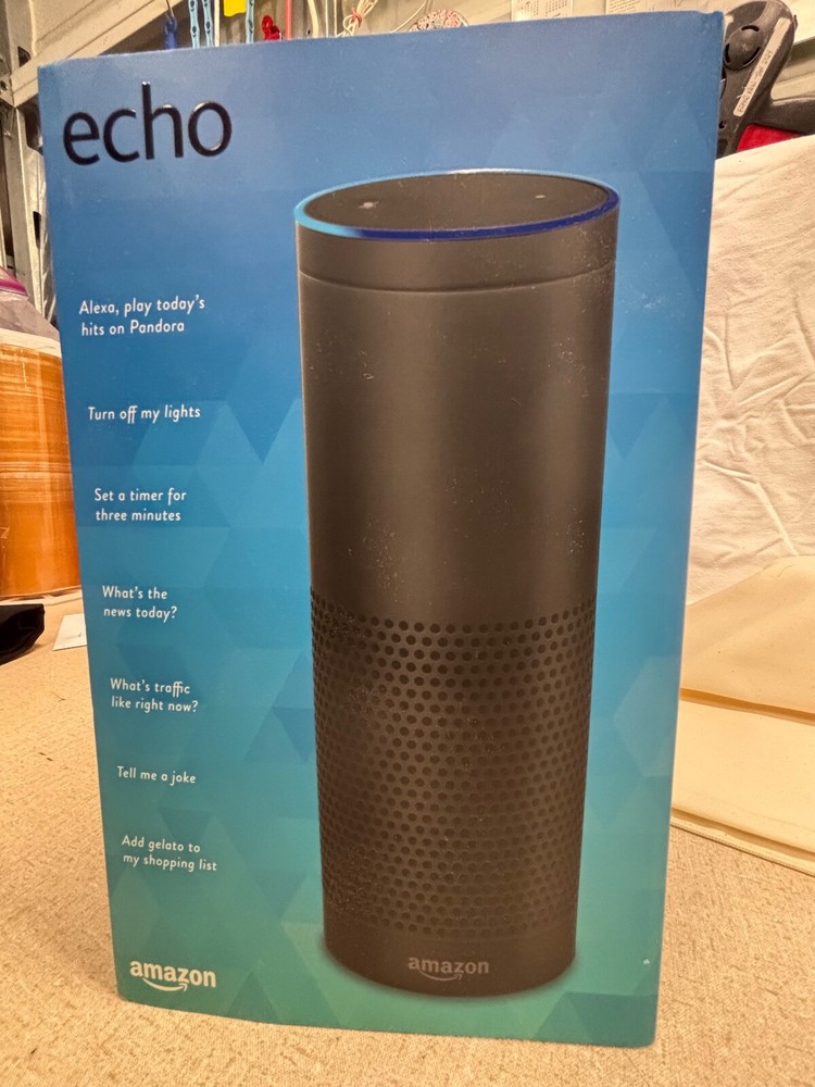 2015 Amazon Echo Model SK705DI Black Smart Speaker -  Works